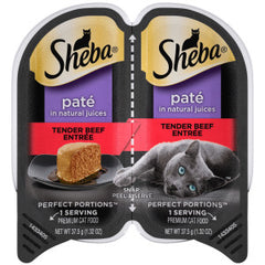 Sheba Wet Food Sheba Perfect Portions Wet Cat Food Pate In Natural Juices Tender Beef Entree