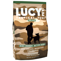 Lucy Pet Products Tactical Fuel Dry Dog Food , Chicken, Brown Rice & Oatmeal 30 lb