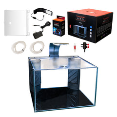 Aquatop Venti Professional Showcase Glass Aquarium Kit – All-in-One Freshwater with LED Light - Breza Air Pump & Replaceable Filter Cartridge
