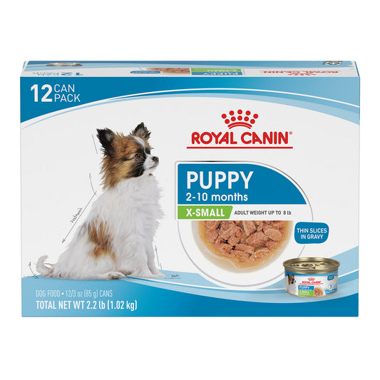 Royal Canin® Size Health Nutrition™ X-Small Puppy Thin Slices in Gravy Wet Dog Food, 3 oz., Pack of 12