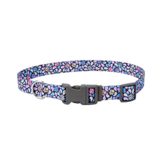 Coastal Pet Styles Adjustable Dog Collar - Stylish Patterned Fabrics - Snap-Lock Buckle - Adjustable Dog Collar - for Small, Medium or Large Dogs - Special Brown Paw