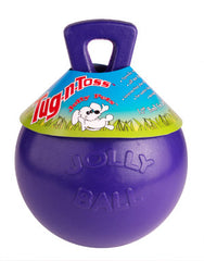 Jolly Pets Tug-n-Toss Heavy Duty Dog Toy Ball with Handle