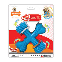 Nylabone Power Chew X Bones, Regular, Beef Flavor Toys for Dogs