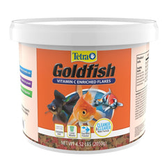 Tetra Goldfish Flakes, Nutritionally Balanced Diet For Aquarium Fish, Vitamin C Enriched Flakes