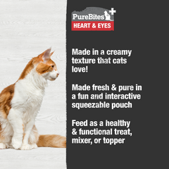 PureBites+ Heart & Eyes Squeezables for Cats, only 5 Ingredients