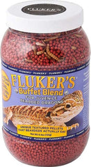 Fluker's Buffet Blend Juvenile Bearded Dragon Diet, Mealworms, Crickets and Pellets