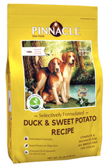 pinnacle pet Duck & Sweet Potato Dry Dog Food, Infused with Broth