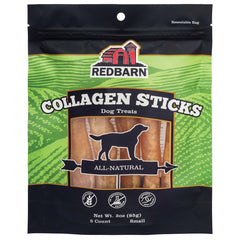 Redbarn Beef Collagen Sticks for Dogs, Long Lasting Collagen Chews for Dogs. Bully Sticks Alternative High Protein Dental Treats w/ Natural Collagen for Dogs Supports Joint, Skin & Coat Health