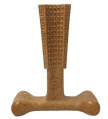 SPOT Bam-Bones Plus T-Bone, Bamboo Fiber & Nylon Dog Chew, Durable for Aggressive Chewers, Non-Splintering, for Adult Dogs & Teething Puppies Under 60lbs, Chicken Flavor