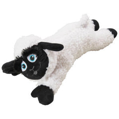 SPOT Baa Baa Black Sheep Plush Dog Toy - Cute and Cuddly Fleece Toy with Squeaker, Black and White Lamb