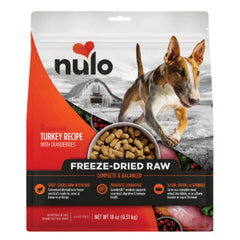 Nulo Freeze-Dried Raw Turkey Recipe with Cranberries Complete and Balanced Dry Dog Food Kibble
