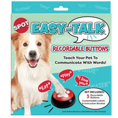 SPOT Easy-Talk-Dog Buttons for Communication, 20s Voice Recording Buttons, Pet Training Buzzer, Speaking Buttons for Cats & Dogs Voice, Dog & Puppy Training & Behavior Aids