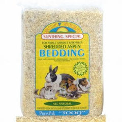 Sunseed Shredded Aspen Bedding for Small Nesting and Burrowing Animals