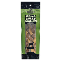 Redbarn Braided Bully Sticks for Dogs - Natural, Grain-Free, Highly Palatable, Long-Lasting Dental Chews Sourced from Free-Range, Grass-Fed Cattle
