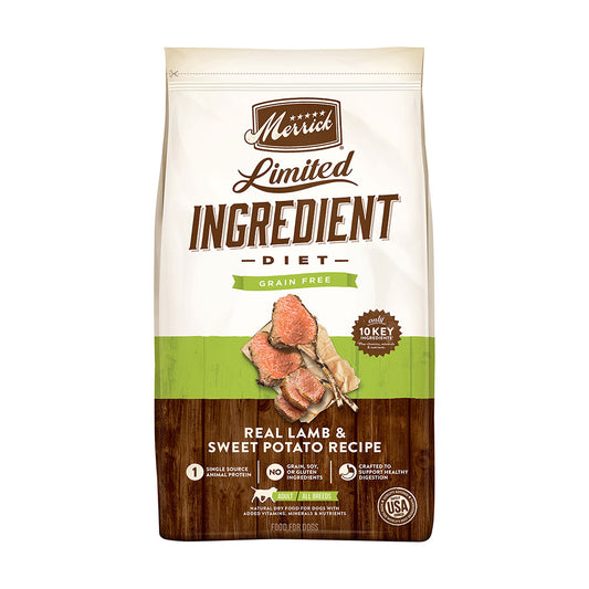 Merrick® Limited Ingredient Diet Grain Free Real Lamb and Sweet Potato Recipe Adult Dog Food, 22 Lbs