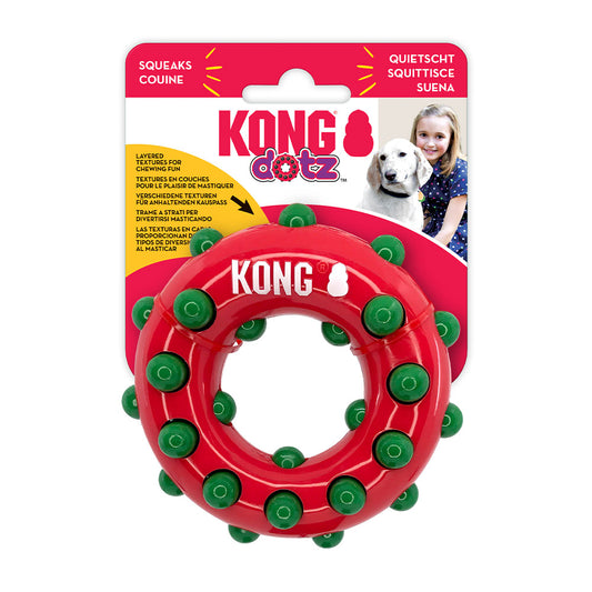Kong® Holiday Dotz™ Ring Small Dog Toy