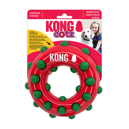 Kong® Holiday Dotz™ Ring Large Dog Toy