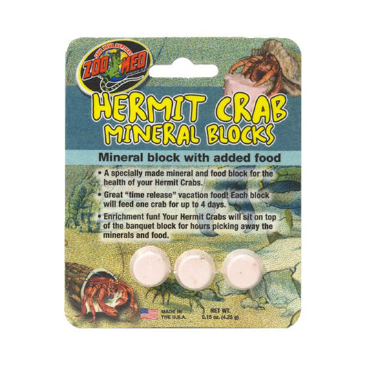 Zoo Med Laboratories Hermit Crab Mineral Blocks 3 Count