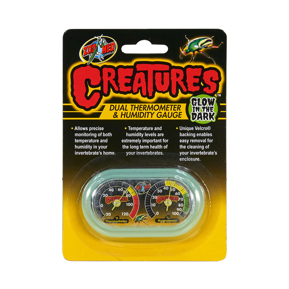 Zoo Med Laboratories Creatures™ Dual Thermometer & Humidity Gauge