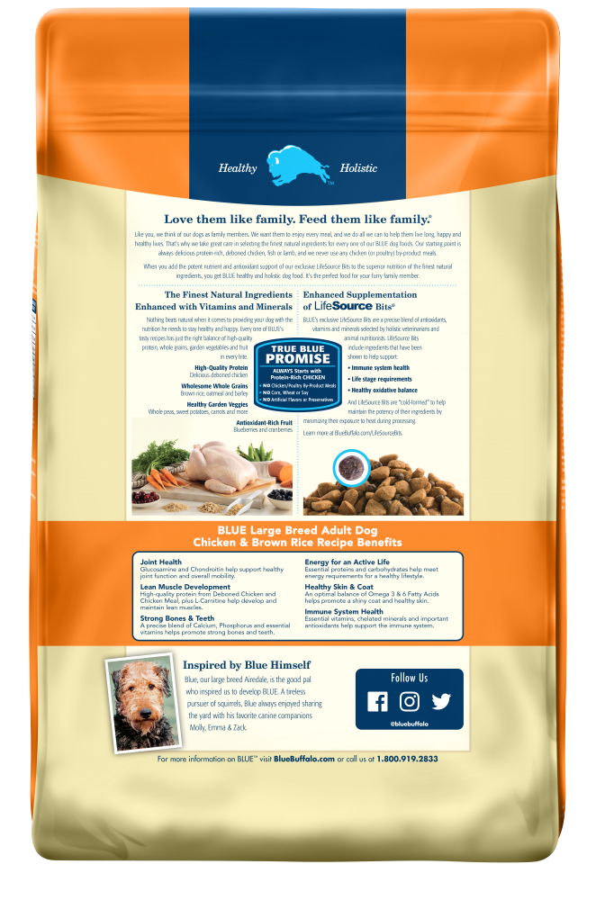 Blue Buffalo Life Protection Natural Chicken & Brown Rice Recipe Large Breed Adult Dry Dog Food