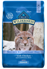 Blue Buffalo Wilderness Grain Free Chicken High Protein Recipe Indoor Dry Cat Food