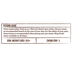 Merrick Fresh Kisses Grain Free Mint Breath Strips Large Dental Dog Treats