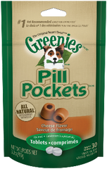 Greenies Pill Pockets Canine Cheese Flavor Dog Treats