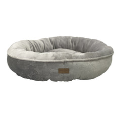 Ethical Pet Ethical Products Sleep Zone Embossbone Round Gray Dog Bed