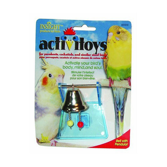 JW® Bell with Pendulot Bird Toys Multicolor Small/Medium