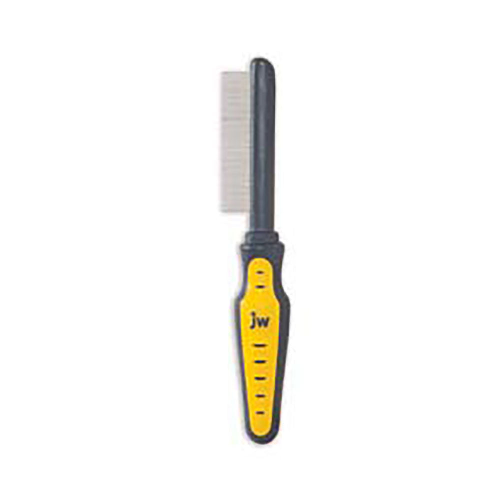 JW® Gripsoft® Flea Comb Gray/Yellow Color One Size