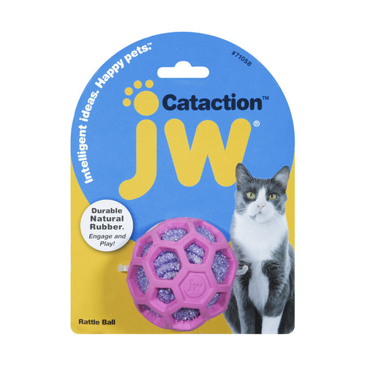 JW® Cataction Rattle Ball Cat Toys Color One Size