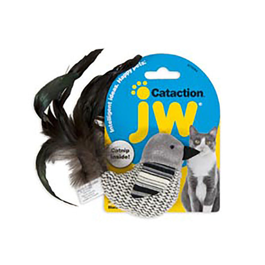 JW® Cataction Black & White Bird Cat Toys 5.75 X 4.25 X 1 Inch