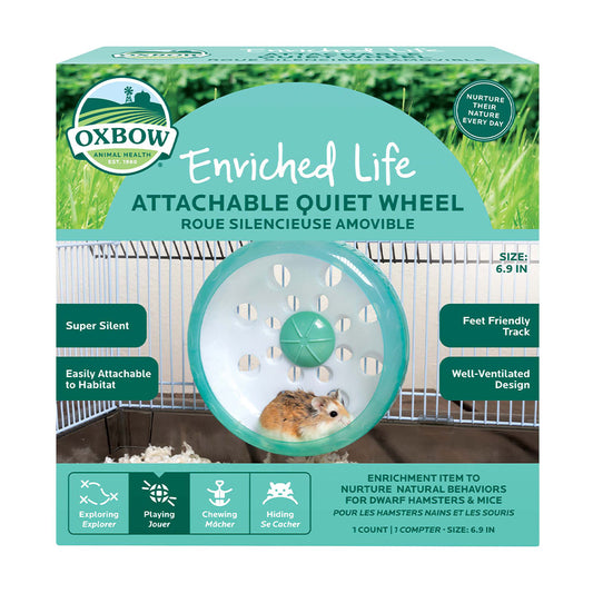 Oxbow Animal Health™ Enriched Life Attachable Quiet Wheel