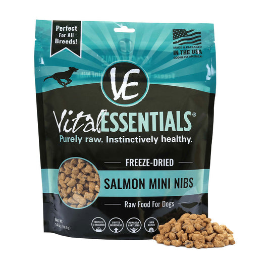 Vital Essentials® Freeze-Dried Salmon Mini Nibs Dog Food 14 Oz