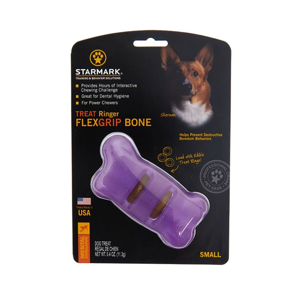 Starmark® Ringer FlexGrip Bone Dog Treats Small