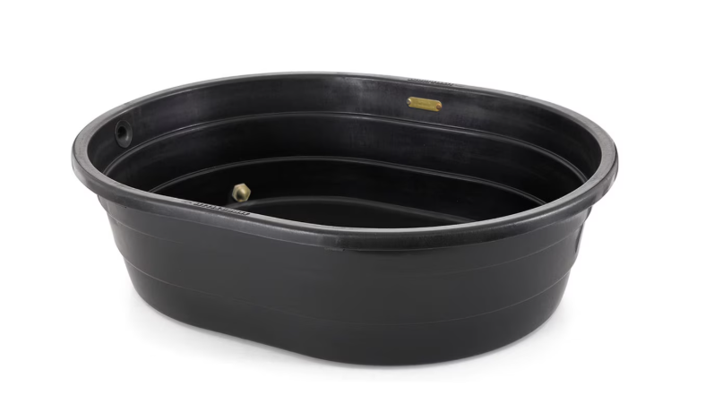 Cowboy's 40 Gallon Stock Tank Trough CW5130 – Heavy-Duty Livestock Water Feeder for Horses, Cattle & Farm Animals