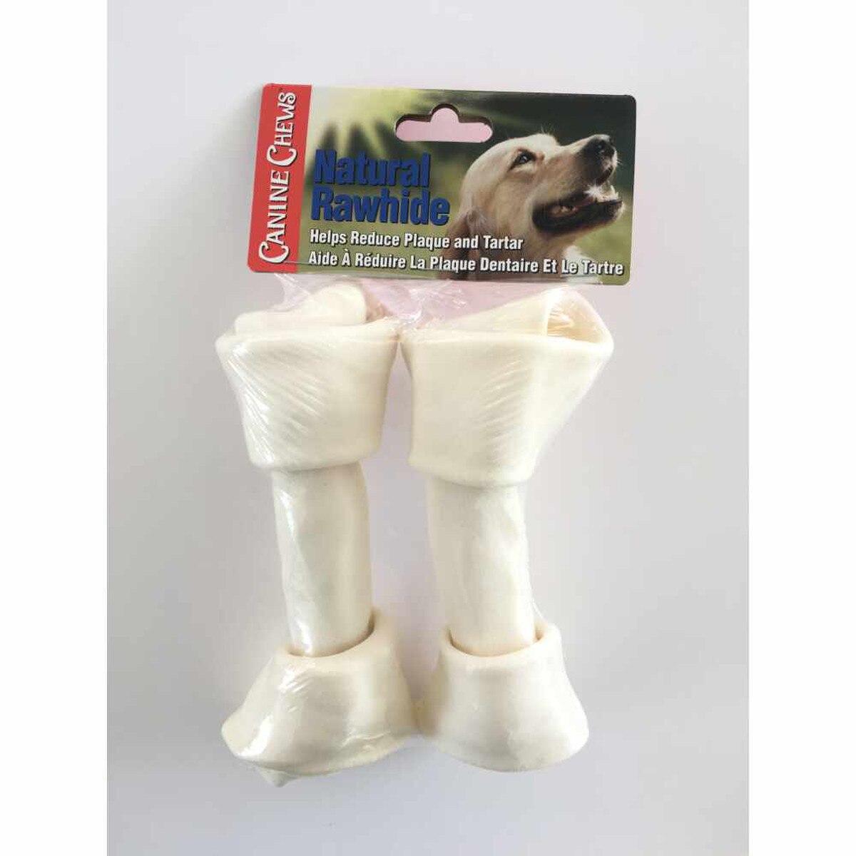 2pk 7-8" Natural Knotted Bones