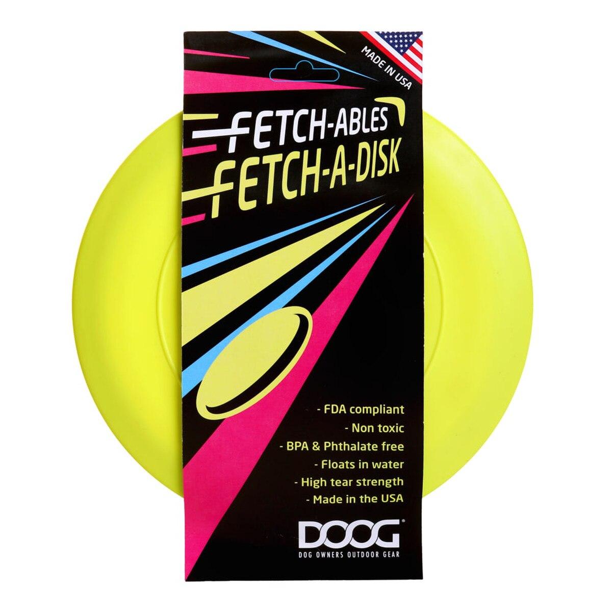 DOOG Fetchables Fetch-a-Disc Dog Toy – Interactive Flying Disc for Dogs, Fetch & Outdoor Play
