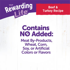 Wellness Rewarding Life Soft & Chewy Dog Treats, Grain Free, Beef & Turkey, 6 Ounce Bag