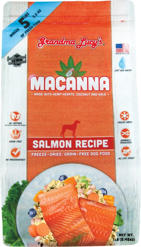 Grandma Lucy’s® Macanna™ Freeze Dried Grain Free Salmon Recipe Dog Food