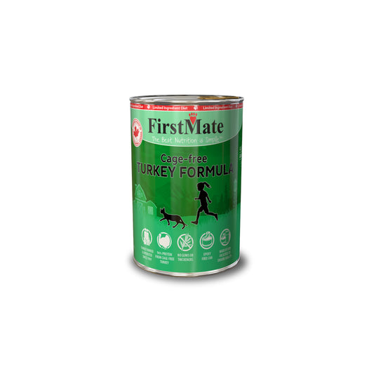 FirstMate Limited Ingredient Can Cage-Free Turkey Cat 12.2oz, 12 cans