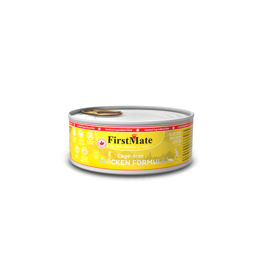 FirstMate Limited Ingredient Can Cage-Free Chicken Cat 5.5oz, 24 cans