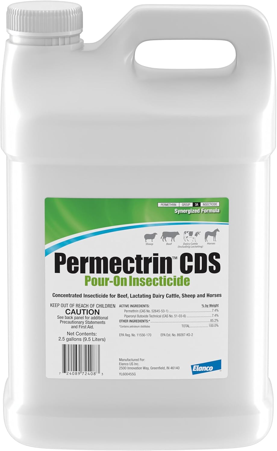 Permectrin® CDS Pour-On Insecticide – Powerful Pest Control for Cattle, Sheep, and Horses