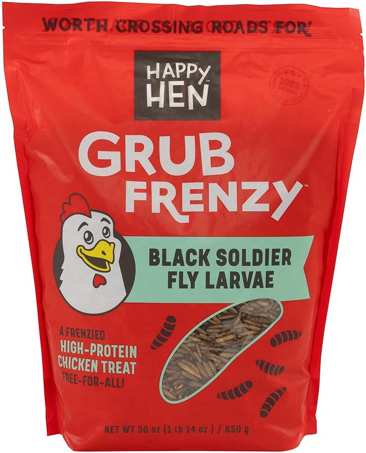 Happy Hen Treats® Grub Frenzy™ Dried Black Soldier Fly Larvae