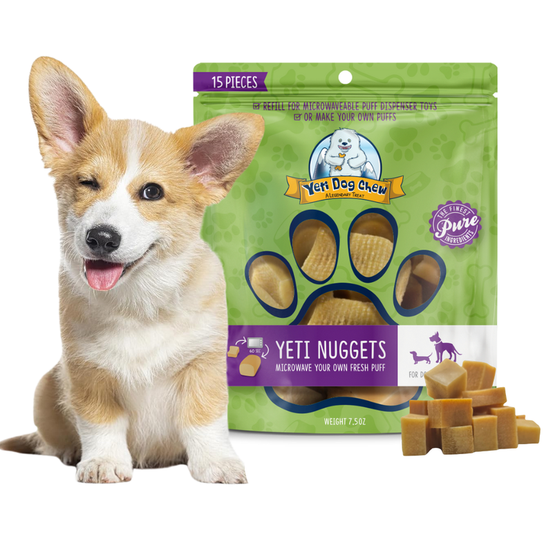Yeti Refill Nuggets Natural Yak Cheese Treats For Puff and Play Dog Toy 15 ct