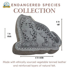 PREMIUM LEATHER TOY LEOPARD