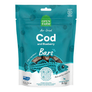 OPEN FARM DOG AIR DRIED TREAT BARS, 4.1OZ