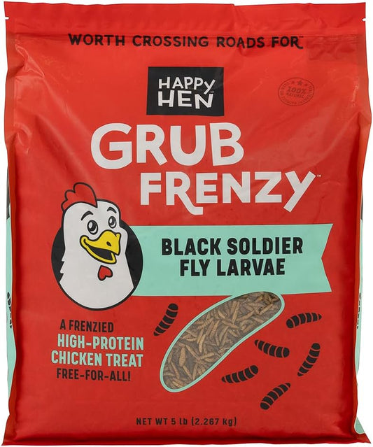 Happy Hen Treats® Grub Frenzy™ Dried Black Soldier Fly Larvae