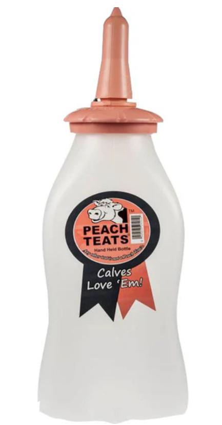 JDJ Solutions Peach Teat Hand-Held Bottle – 32 oz (2 qt)