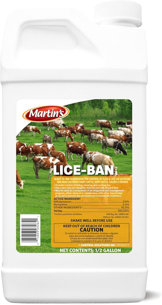 Martin’s® LICE-BAN – Ready-to-Use Fly &amp; Lice Control for Cattle and Horses